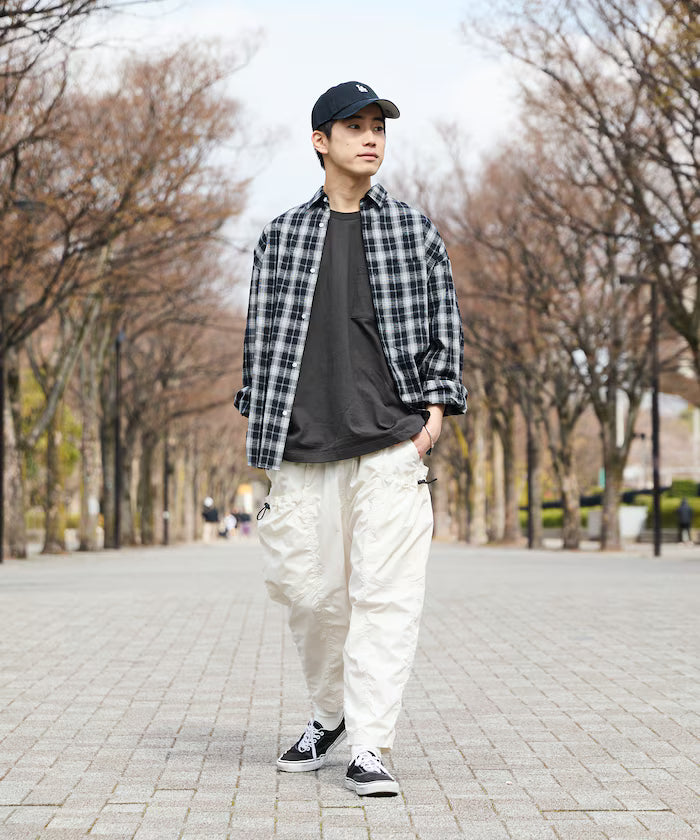 Wide Silhouette Barrel Leg Pocket Code Easy Cargo Pants [Limited Edition]