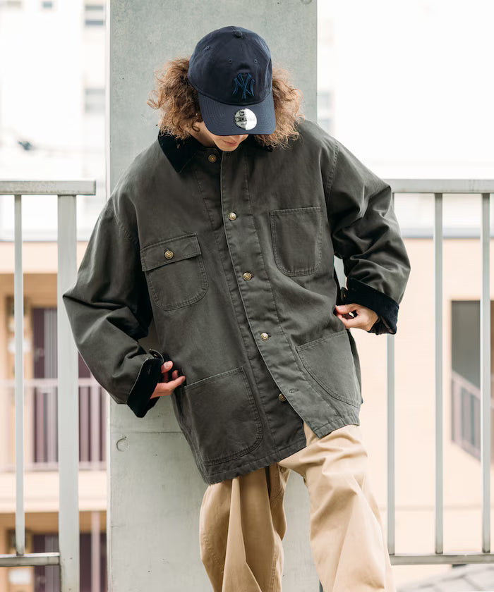 Big Silhouette Corduroy Switch Duck Coverall Jacket [Limited Edition]