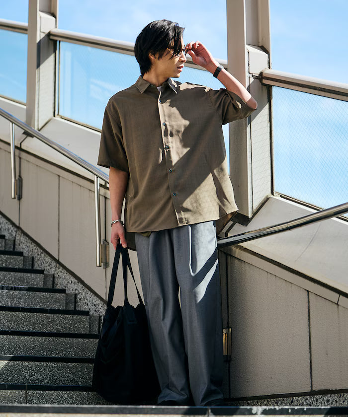 AiRide/AiRide Relax Fit Short Sleeve Regular Collar Shirt/Pocketable/Quick Drying/UV Cut [Limited Edition]