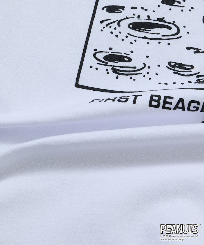 PEANUTS/Peanuts Exclusive Big Silhouette Back Print Crew Neck T-Shirt/ASTRONAUTS 【Limited Edition】