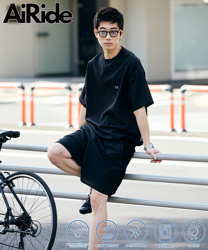 AiRide/AiRide Packable Setup / Crew Neck Pullover / Shorts [Limited Release] - Black