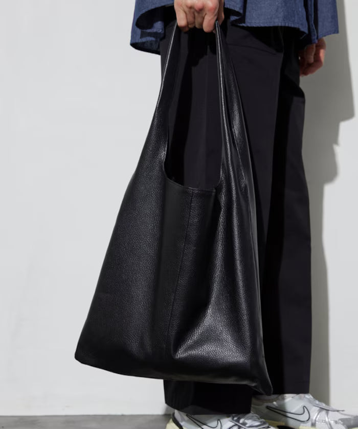 Leather Marche Bag / Leather Marche / Tote Bag / Cowhide / Water-repellent Leather