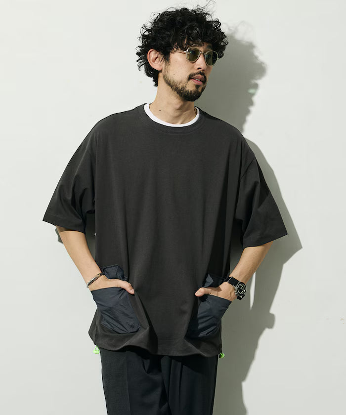 6 oz Side Pocket Spindle Short Sleeve T-Shirt / Big Silhouette