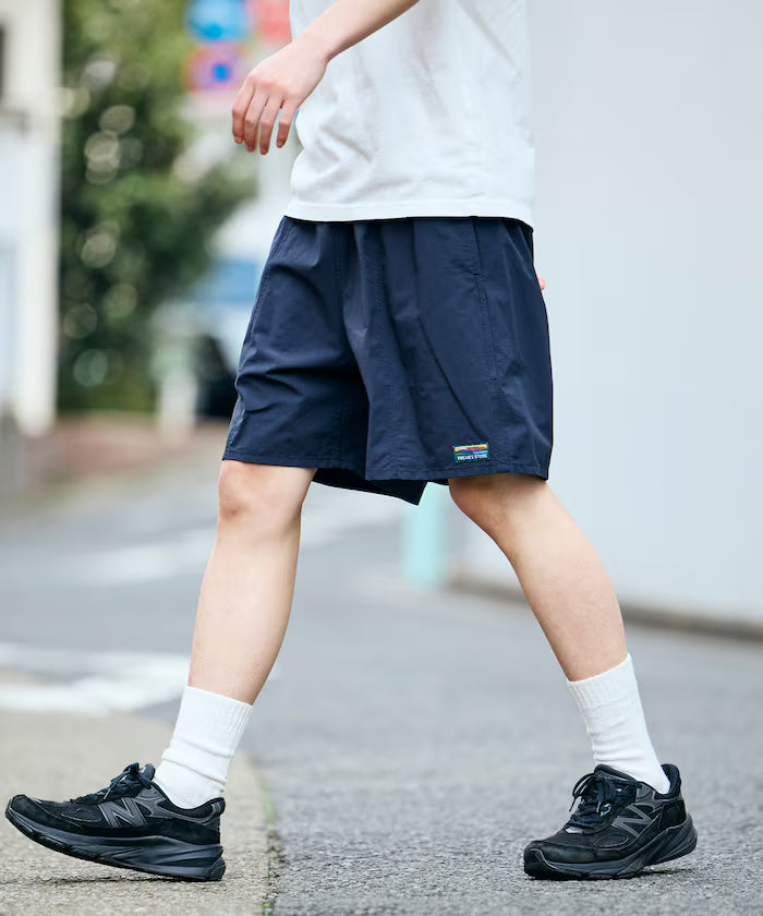 Cotton Nylon Packable Easy Shorts [Limited Edition] - Navy