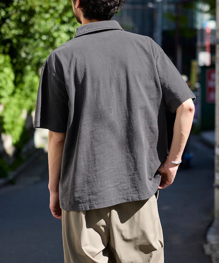 HEAVY WEIGHT/Heavyweight Pigment Short Sleeve Polo Shirt/T-shirt/10.5 oz