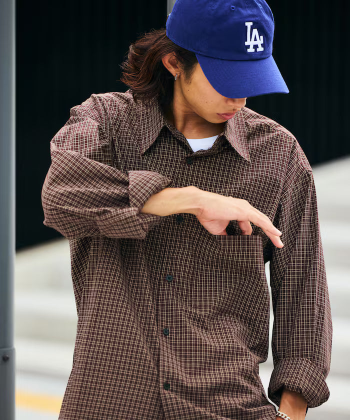 Relax Fit Classic Pattern Regular Collar Shirt / Check Pattern / Stripe Pattern 【Limited Edition】