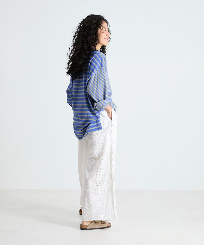Cutwork Embroidered Easy Pants