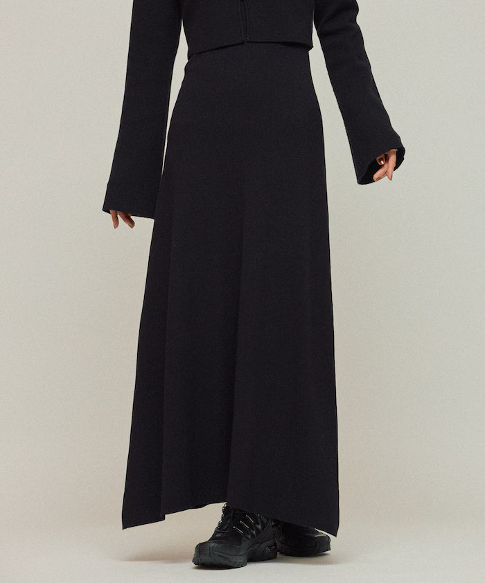 Functional Fabric Silk Blend Knit Ensemble Dress / Anti-Pill / Machine Washable
