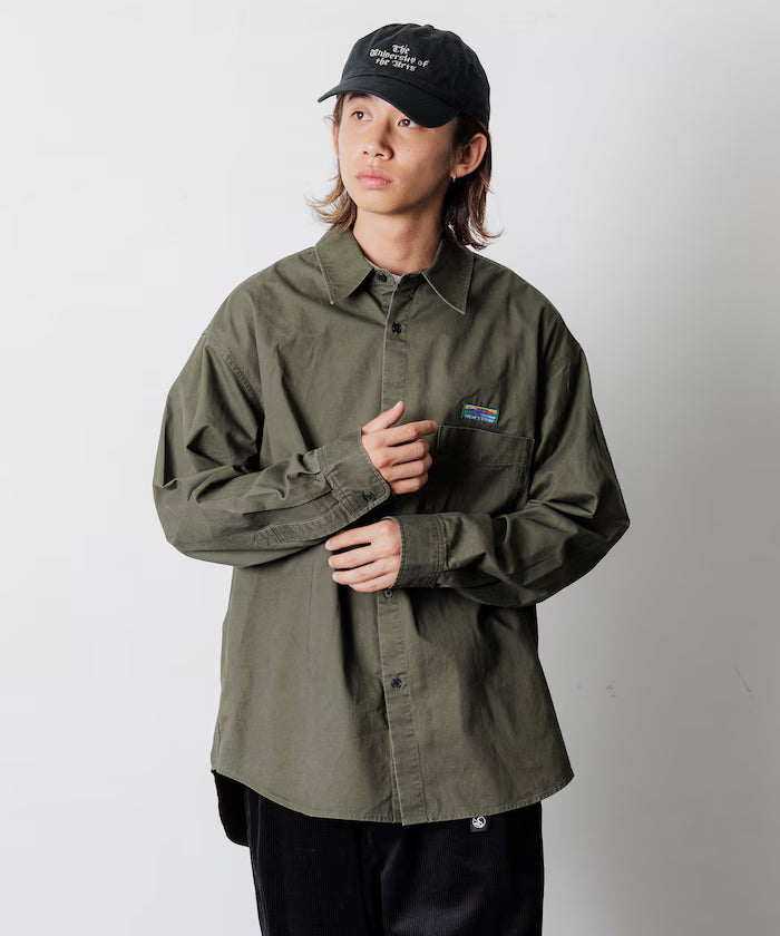 Relax Fit Relaxed Fit Garment Dyed Regular Collar Shirt [Limited Edition]