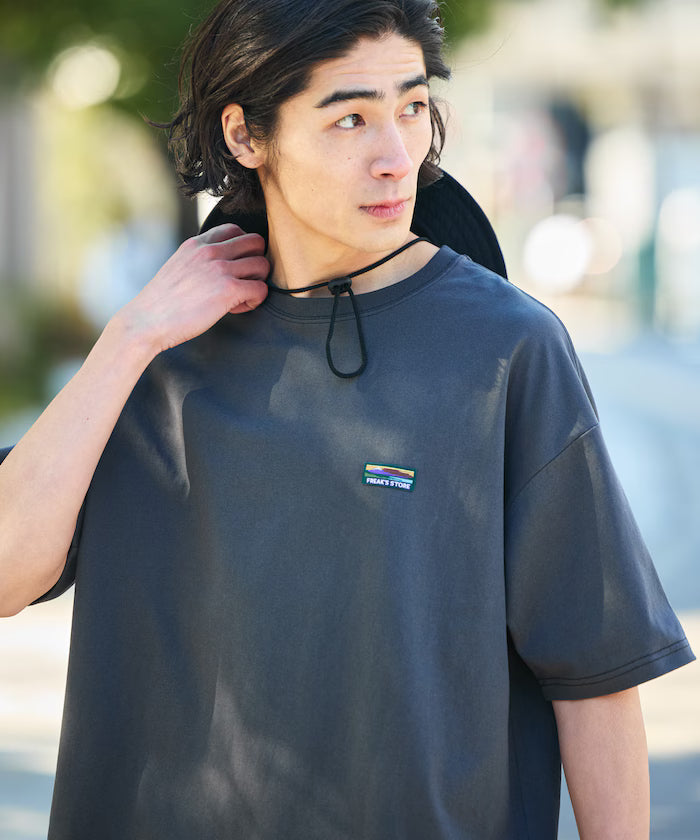 STORATECH/Stratech Big Silhouette One Point Logo T-Shirt/Antibacterial/Odor Resistant/Antimicrobial/UV Cut/Contact Cooling Moisture Wicking 【Limited Release】