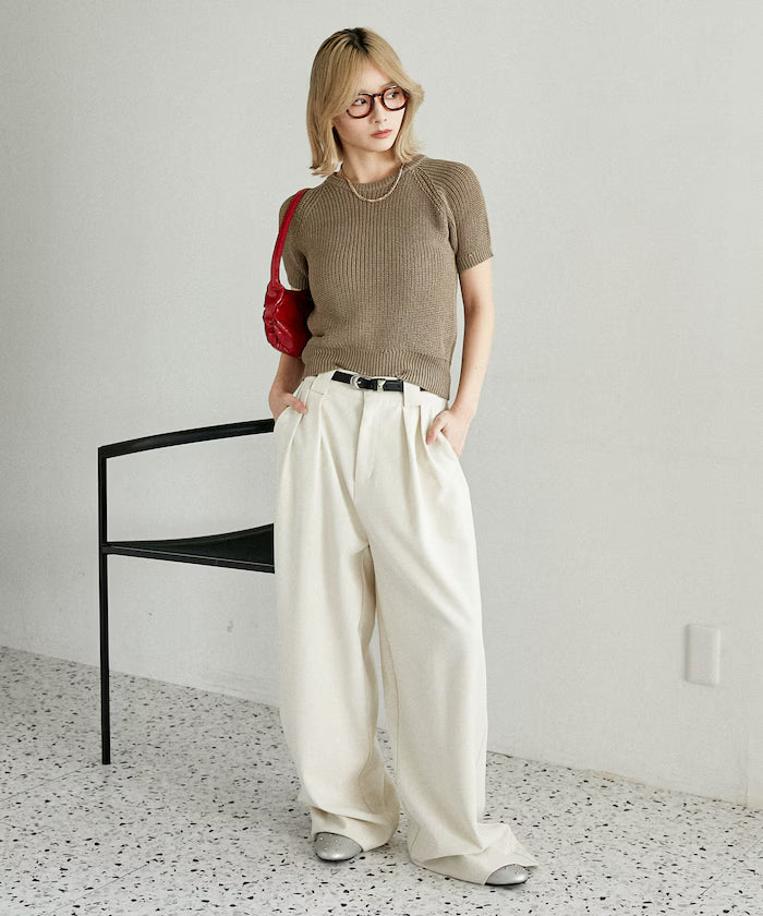 Compact Summer Knit with Purl Stitch - Limited Expansion