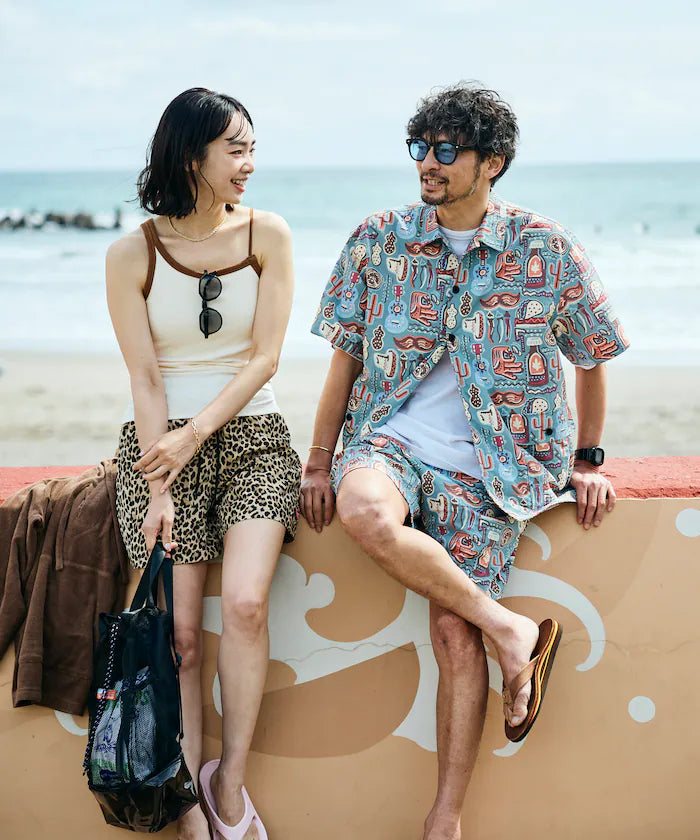 FREAK'S STORE for BEACH & FES Recycled Nylon Short Sleeve Shirt