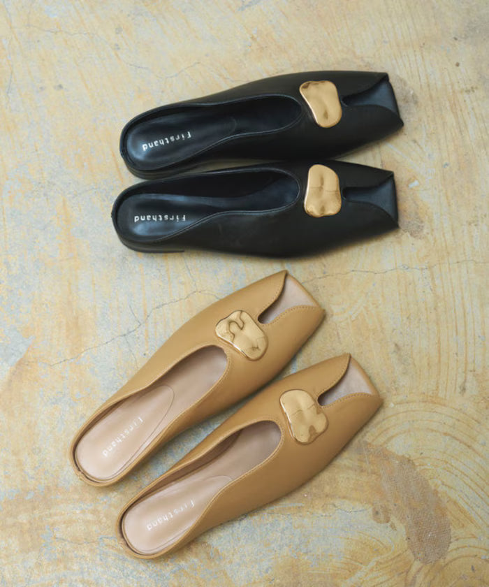 Nuance Plate Open Toe Shoes