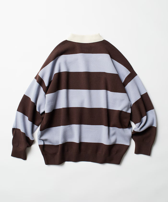 Big Silhouette Border Knit Rugby Shirt [Limited Edition]