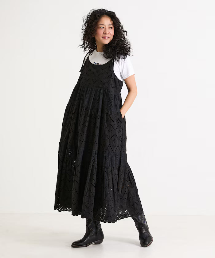 India Shifraretiard Shoulder Ribbon Camisole Dress