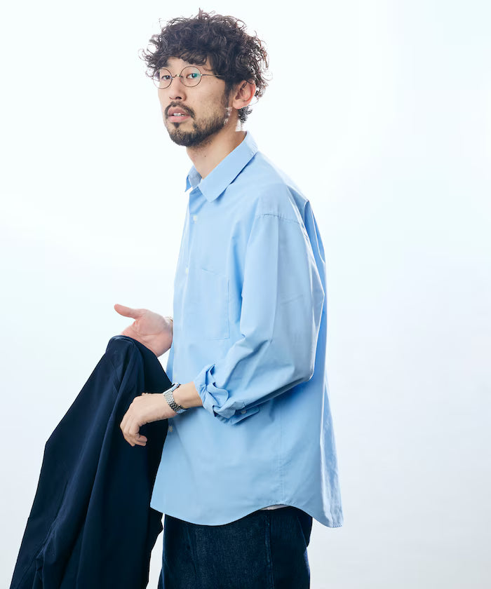 AIRDRY HIGH TECHYARN high-performance material broad regular color shirt long sleeve/quick-drying/heat shielding