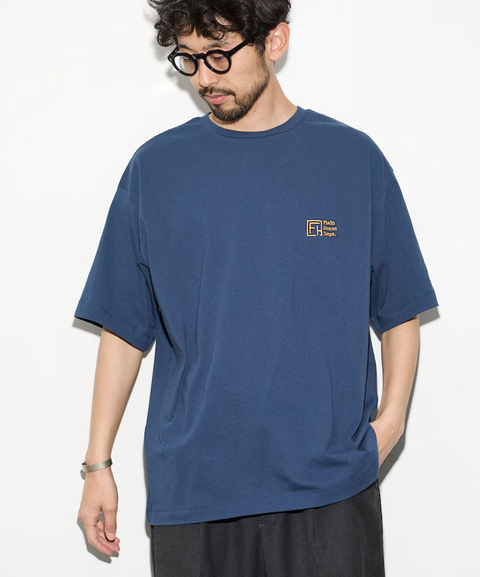6 Ounce Front Logo Embroidered Crew Neck T-Shirt / One Point Design T-Shirt LEFT CHEST EMBROIDERY PSD