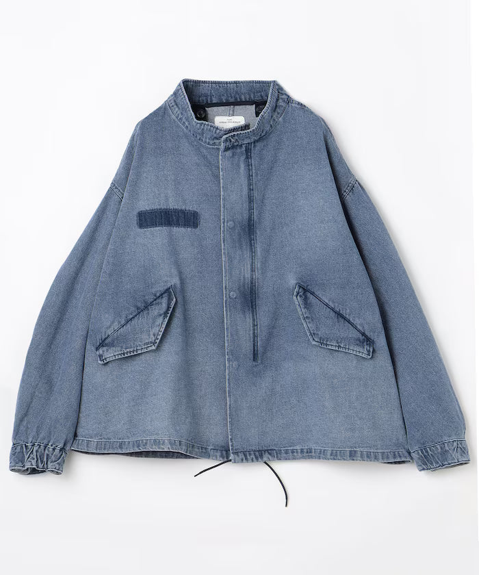 Fade Process M65 Short Mods Coat - Blue