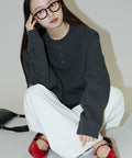 Henry Neck Sweat Pullover Limited Edition - Charcoal Gray