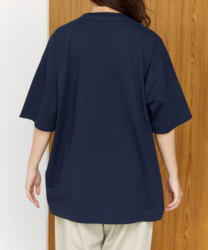 <Functional Material> SLOTH Embroidered Cat T-Shirt Limited Edition