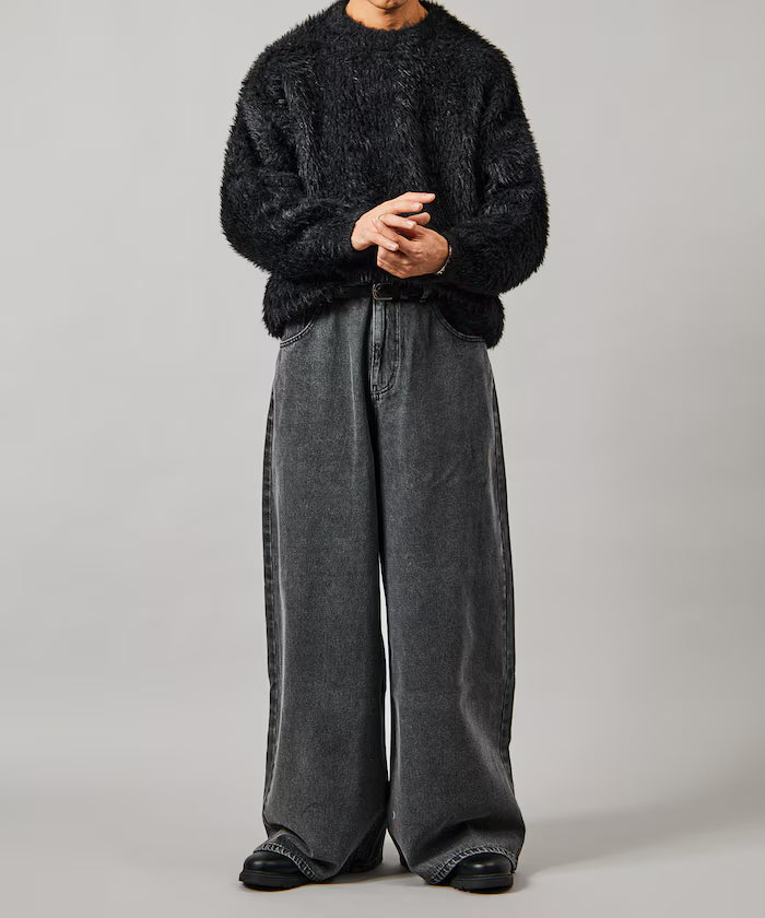 Wide Flare Silhouette Denim Pants [Limited Edition]
