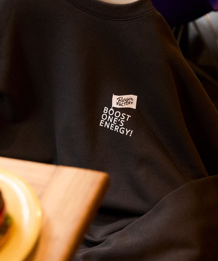 Burger Factory x FREAK'S STORE / Burger Factory Limited Edition Big Silhouette Back Print Crew Neck Sweatshirt [Limited Release]