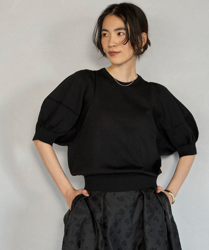 [March 11th 12:00 Release] Japan-Made Whole Garment Puff Sleeve Top
