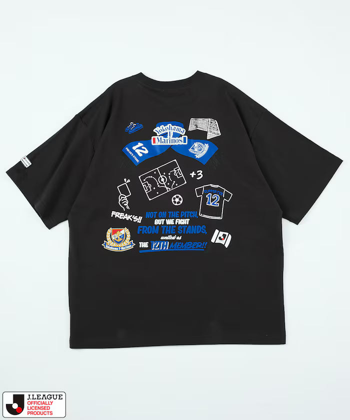 [May 15 12:00 on sale] J.LEAGUE × FREAK’S STORE Limited Edition SUPPORTERS SHORT SLEEVE TEE [Yokohama F. Marinos]