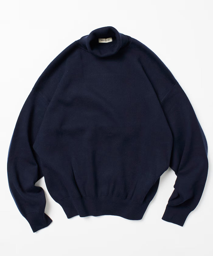 Relax Fit Sweat-Like Turtleneck Knit 【Limited Edition】