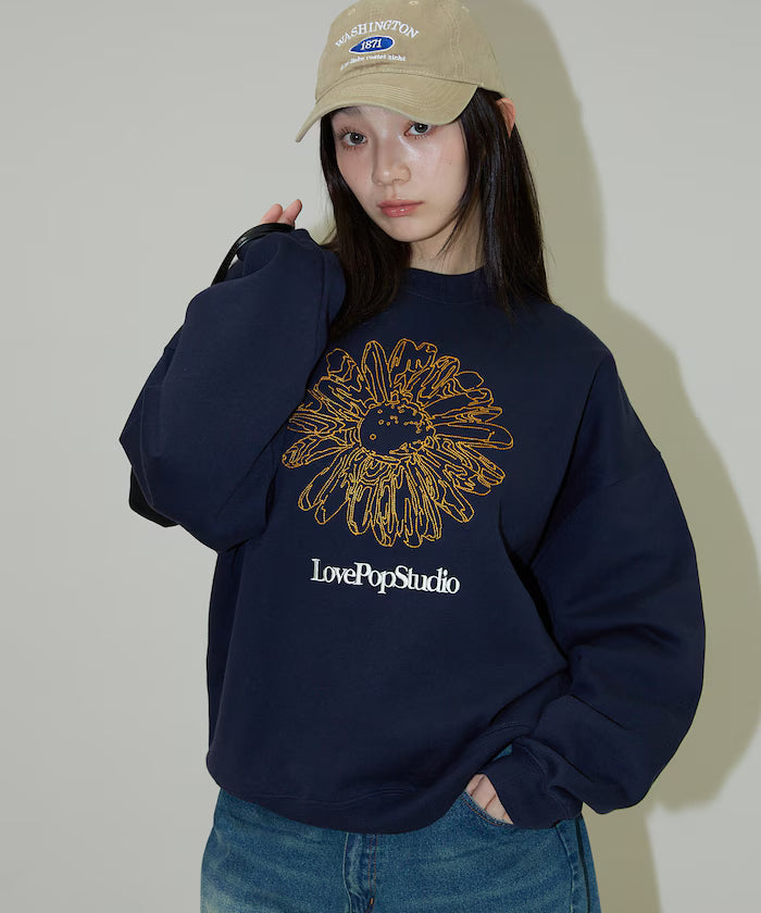 LOVE POP STUDIO FLOWER EMBROIDERY SWEAT【Limited Edition】