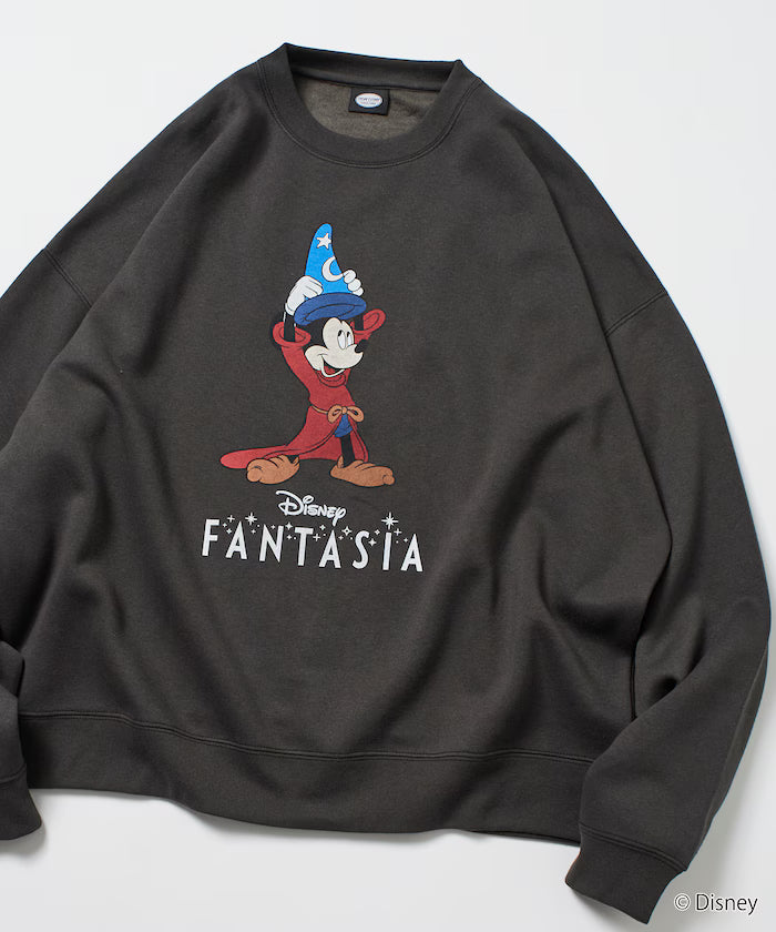 DISNEY / Disney / 'Fantasia' / Mickey Mouse / Relax Fit Printed Crewneck Sweatshirt 【Limited Edition】