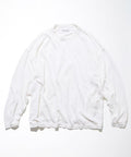 French Linen Reversible Long Sleeve T-Shirt - White