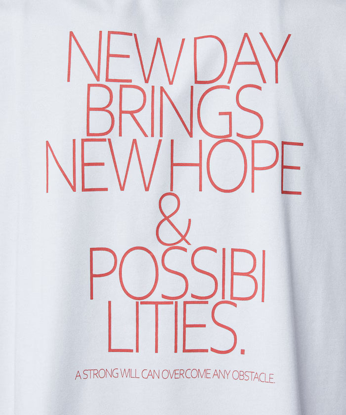 LOVE POP STUDIO NEW DAY Typography T-shirt Limited Edition