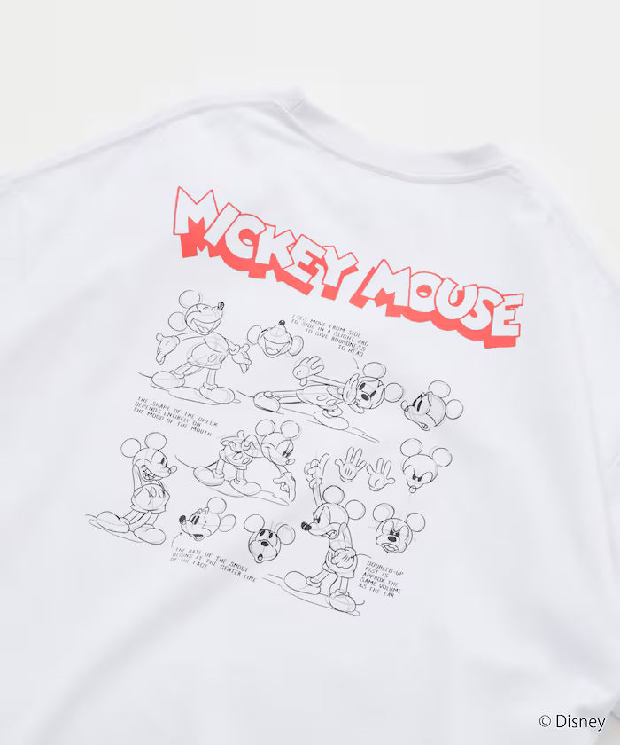 Limited Edition DISNEY Mickey Mouse Monochrome Back Print Crew Neck T-Shirt
