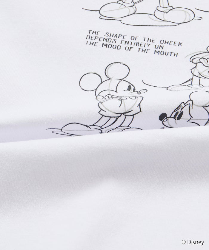 Limited Edition DISNEY Mickey Mouse Monochrome Back Print Crew Neck T-Shirt