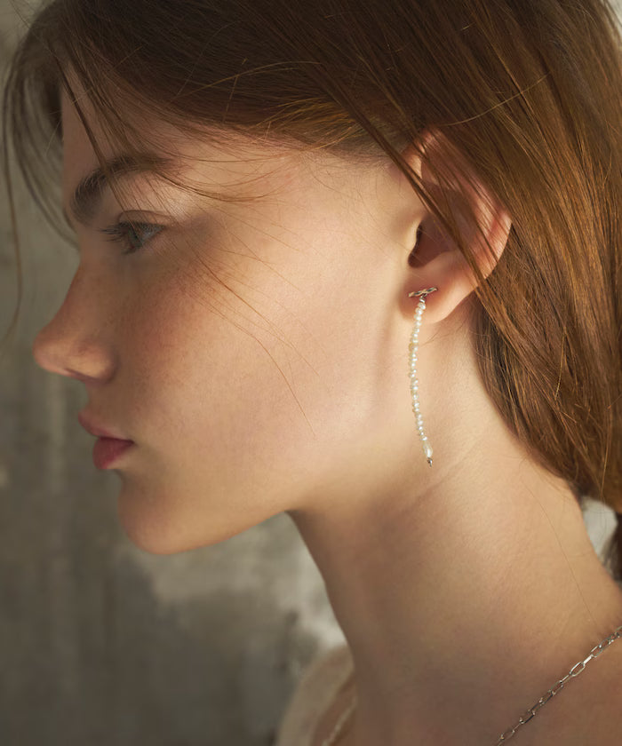 [April 1, 12:00 Release] SILVER925 Freshwater Pearl Earrings / For Both Ears
