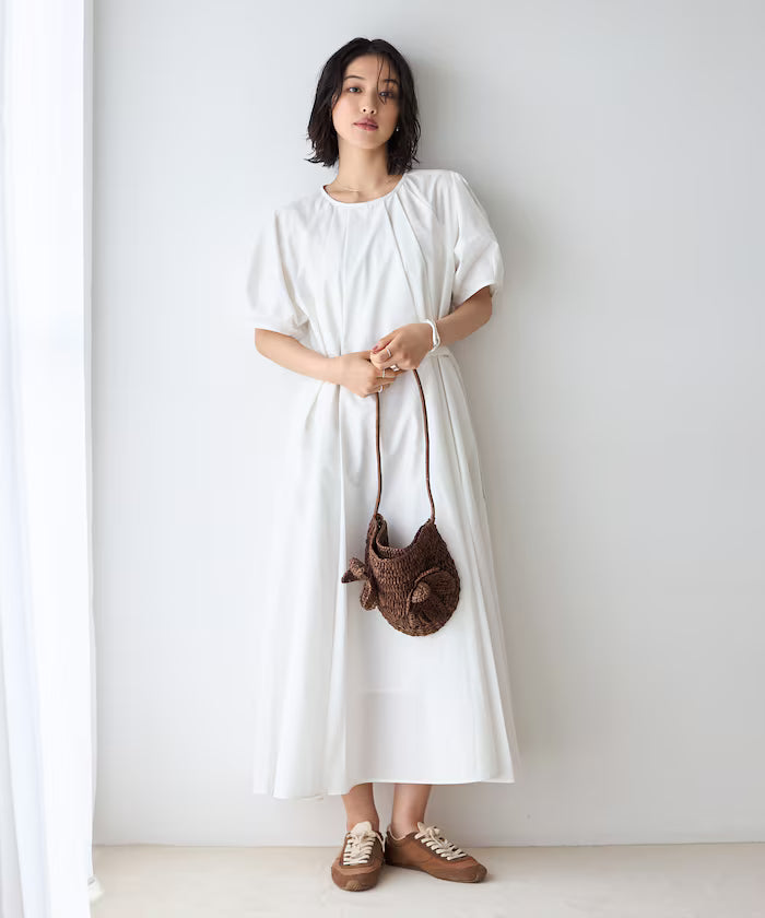 Balloon Sleeve 2WAY Dress / 5 Minute Sleeve