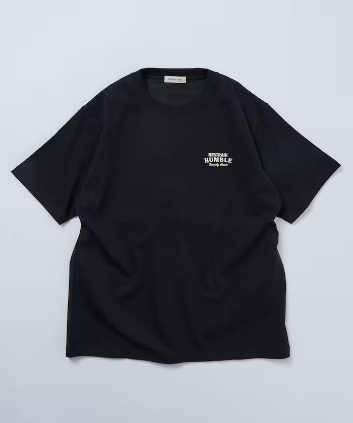 Big Silhouette Design Back Embroidery Crew Neck T-Shirt / TIGER 【Limited Edition】
