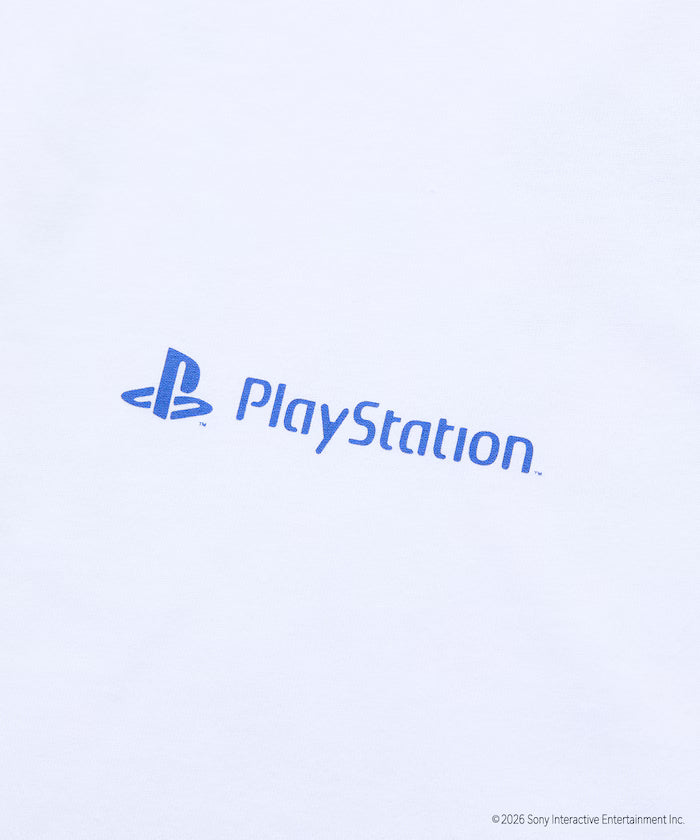 Big Silhouette Logo Back Print Crew Neck T-Shirt / PlayStation LOGO 【Limited Edition】