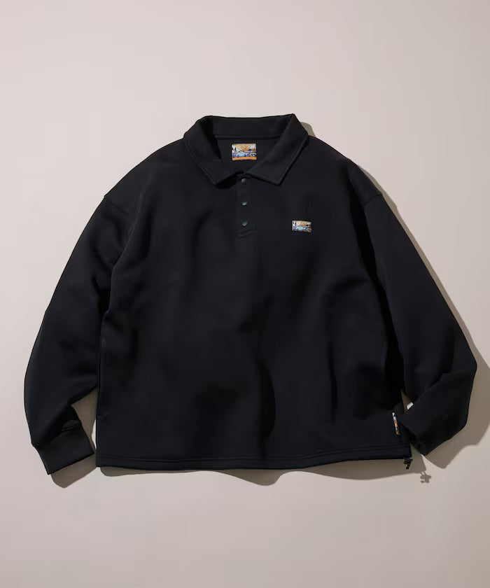 Big Silhouette Spindle Cardboard One Point Logo Polo Color Sweat