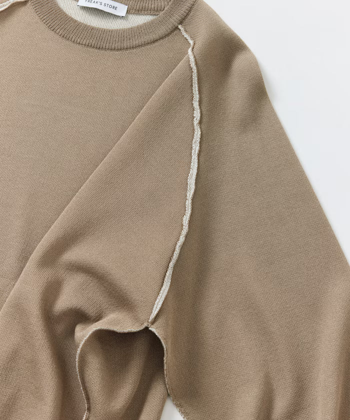Cool Touch W Face Color Block Crew Neck Knit