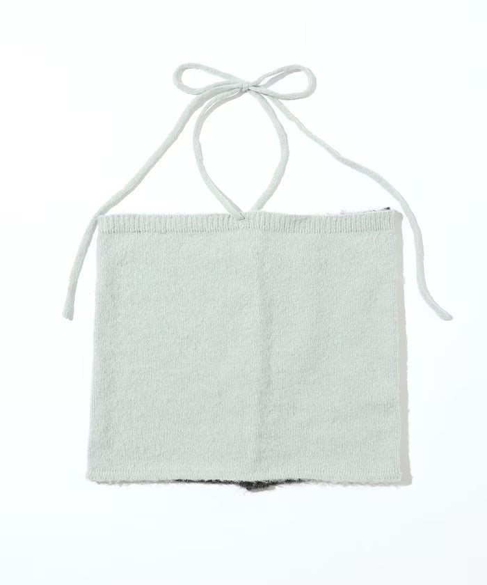 Alpaca Blend Bicolor Knit Vest
