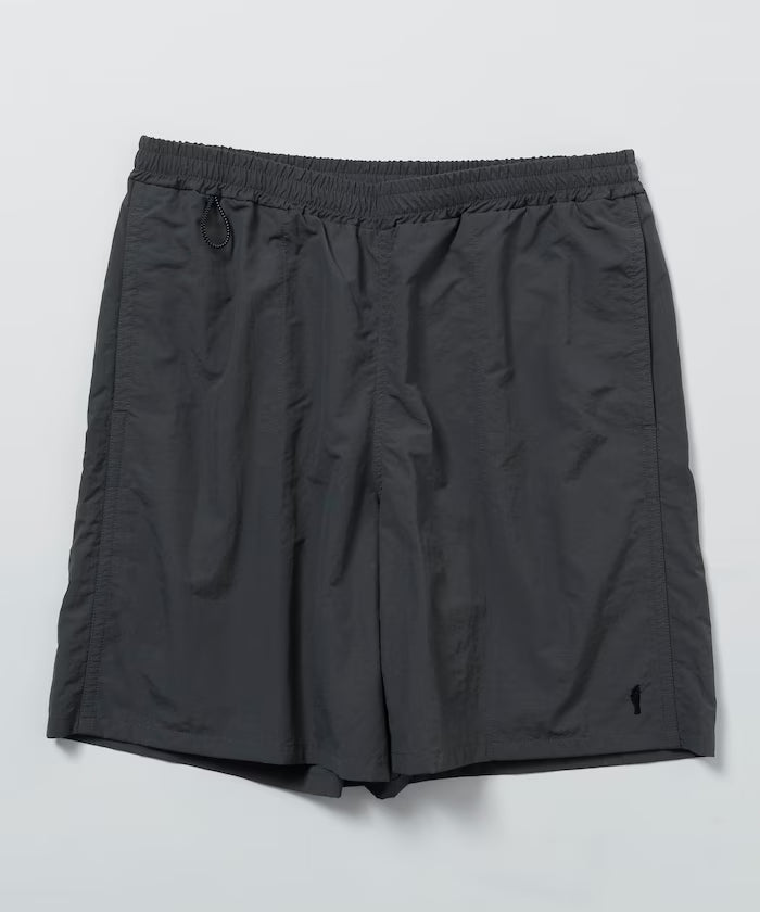 Nylon Medium Length Baggy Shorts