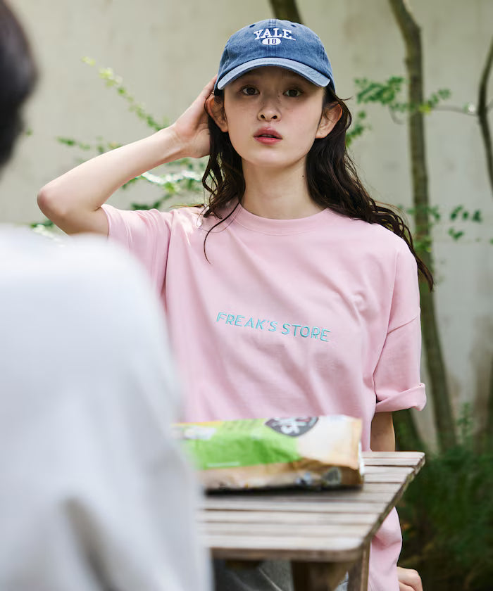 Relaxed Fit Embroidered Logo Crew Neck T-Shirt 【Limited Edition】