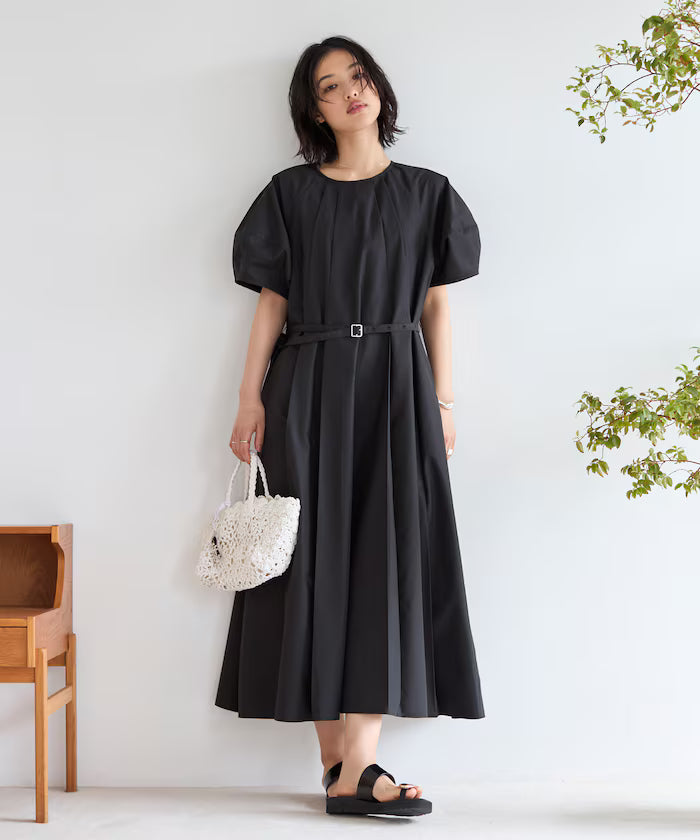 Balloon Sleeve 2WAY Dress / 5 Minute Sleeve