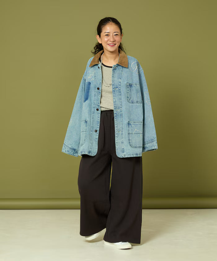 Thermal Wide Pants 'Plain'