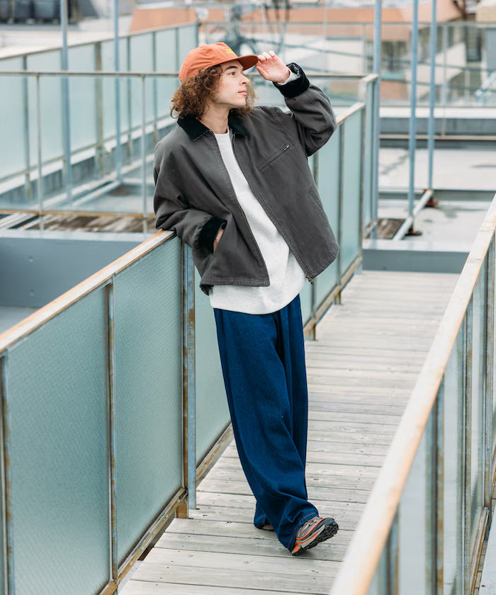 Big Silhouette Corduroy Switch Duck Blouson [Limited Edition]