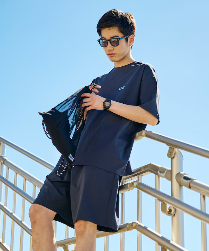 SPEEDRY Set with Bag Stretch Setup/T-Shirt/Shorts/3 in 1 /Rash Guard/Quick Dry/UV Cut/Heat Shield 【Limited Edition】
