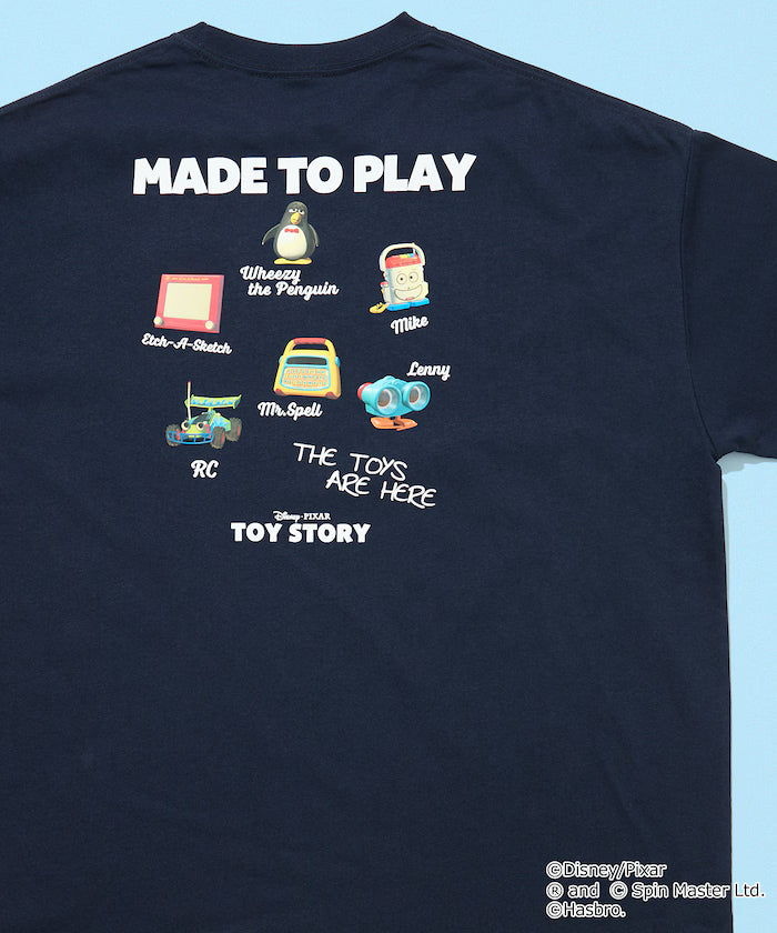 [TOY STORY] Exclusive Back Print Crew Neck T-Shirt / MADE TO PLAY [Limited Edition] - Navy