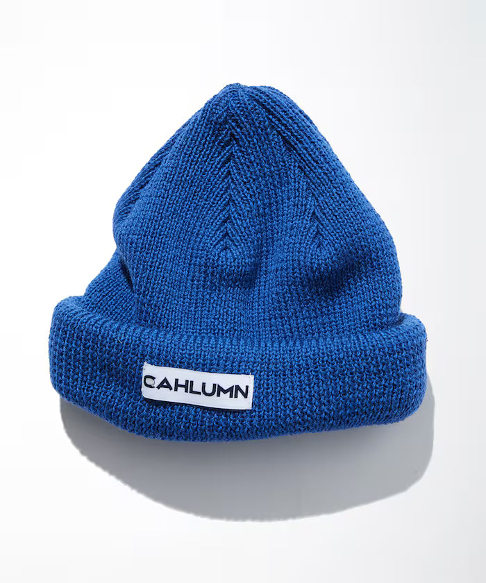 Wool Rib Beanie - Blue